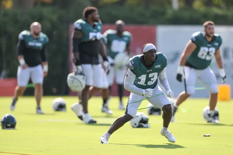 Eagles are using wide receivers at cornerback in practice because
