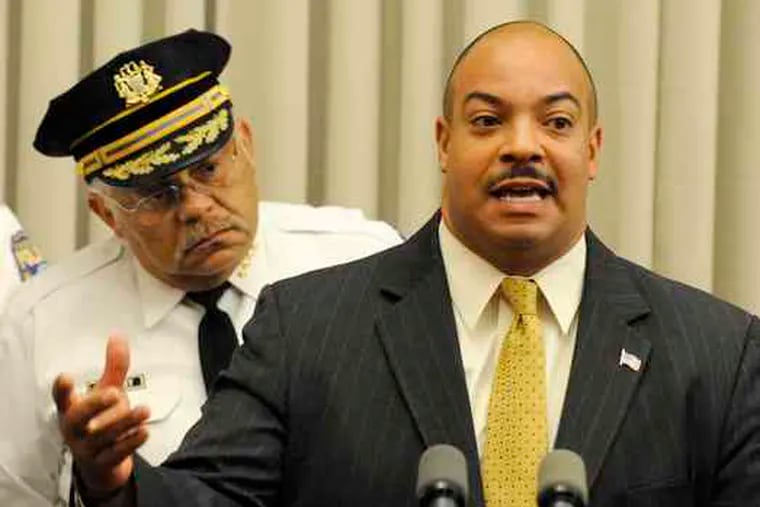 &quot;We are committed to rooting out bad cops,&quot; District Attorney Seth Williams said. With him, Commissioner Charles Ramsey.