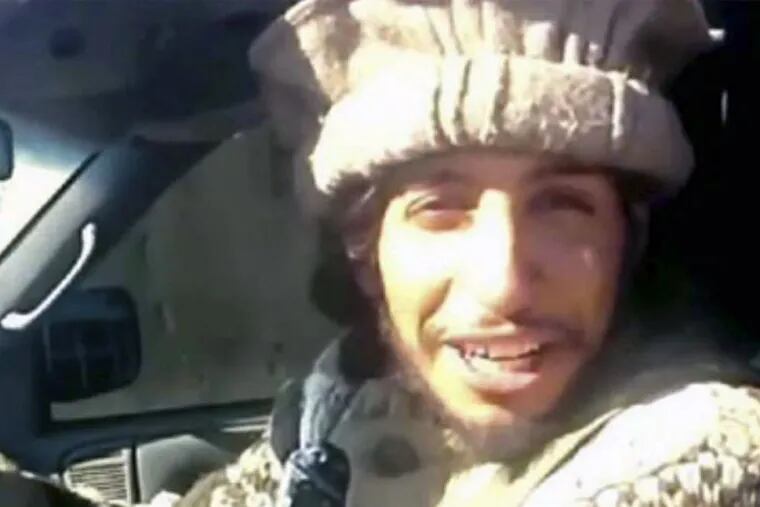 This undated image taken from a militant website shows Belgian Abdelhamid Abaaoud.