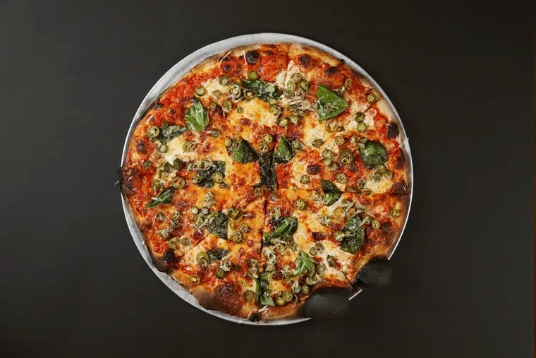 The arrabbiata pizza is pictured at Pizzeria Beddia in Philadelphia's Fishtown section on Thursday, Sept. 5, 2019.
