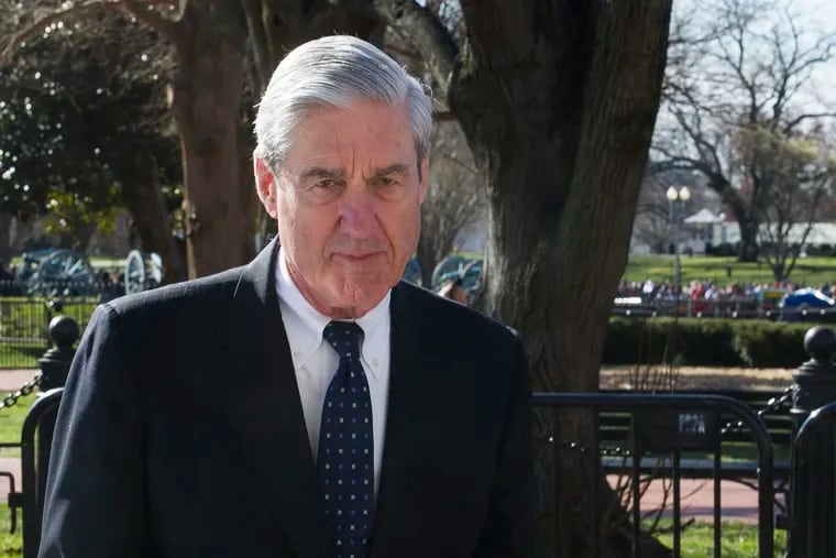 FILE - In this March 24, 2019, photo, then-special counsel Robert Mueller walks past the White House, after attending St. John's Episcopal Church for morning services, in Washington. Mueller is set to testify publicly before House panels on July 17 after being subpoenaed.