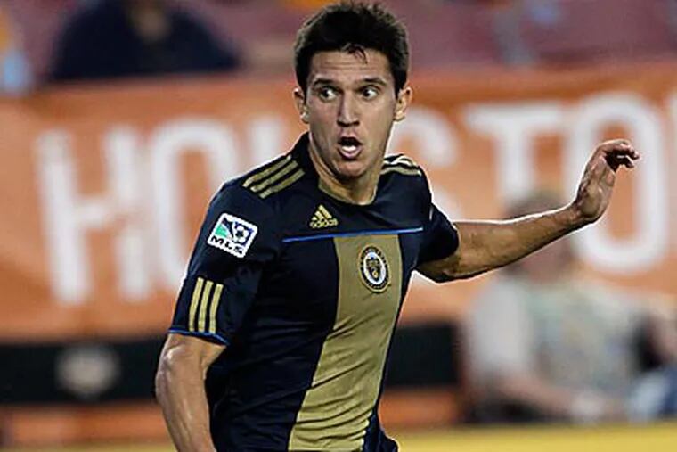 Shea Salinas became a fan favorite in his short time with the Union. (David J. Phillip/AP file photo)