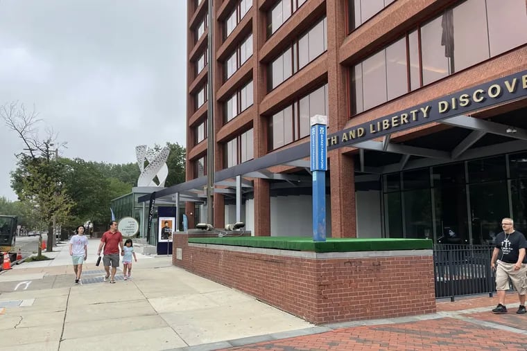 JacobsWyper Architects opened up the ground floor of a dreary '70s building on Independence Mall to create a new home for the Faith and Liberty Discovery Center.
