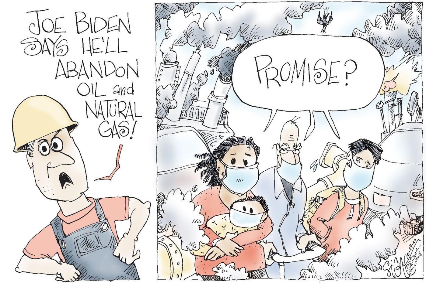Political Cartoon: Electoral gassing about the environment