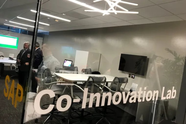 The SAP Co-Innovation Lab at SAP North American headquarters in Newtown Square.
