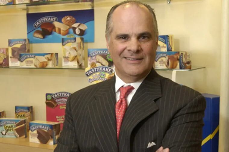 Tasty Baking CEO Charles Pizzi, whose company was acquired by Georgia-based Flowers Food yesterday. (file photo)