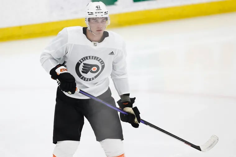 Hunter McDonald impressed the Flyers' brass at development camp with his size and ability to defend.
