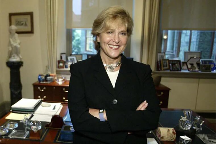 Judith Rodin was the first female head of the foundation.