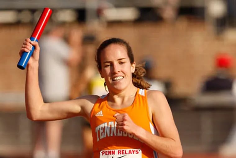 Tennessee's Areson anchored her team's distance medley relay victory. (Ron Cortes / Staf Photographer)