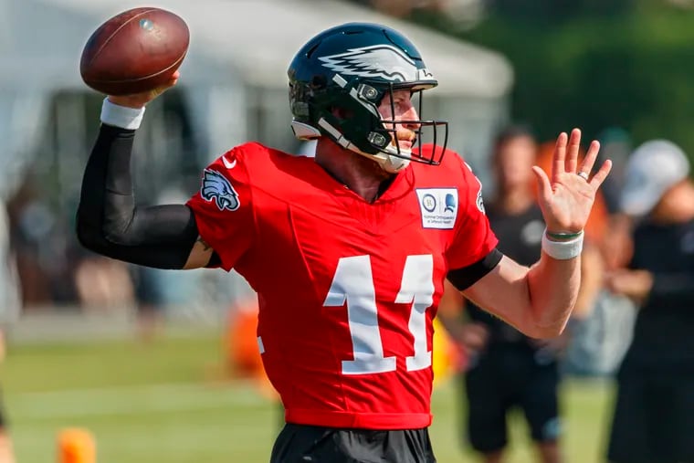 Fellow NFL players have Carson Wentz ranked behind a long list of other quarterbacks heading into this season.
