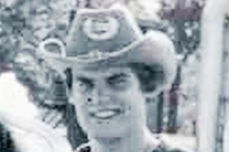 In this 1980 University of Auburn yearbook photo, released by the office of Tennessee Gov. Bill Lee, Lee is pictured in a Confederate states costume while attending the university, in Auburn, Ala. Lee says he now regrets participating in “Old South” parties while he was a student at the university in which he and others dressed in Confederate uniforms. (Office of Tennessee Gov. Bill Lee via AP)