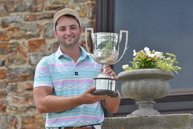 Blake Hinckley, playing out of Wilmington Country Club, won the Philadelphia Open Championship at the Country Club of York. (Photo courtesy of the Golf Association of Philadelphia)