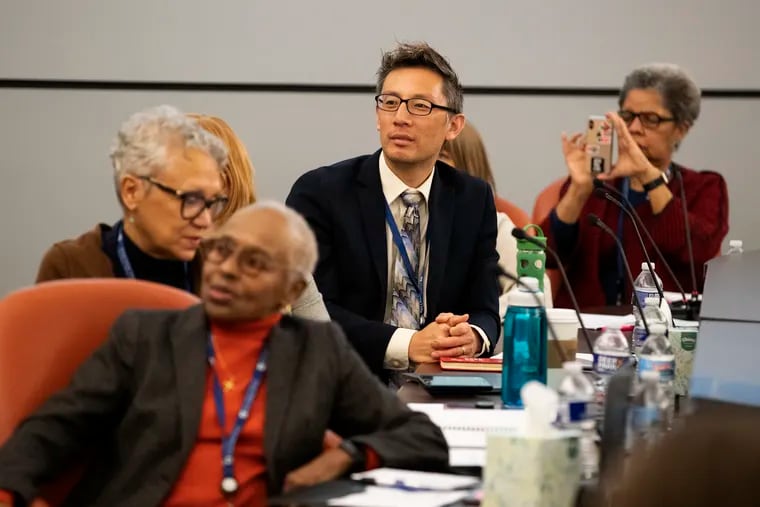 School board members, left to right, Julia Danzy, Leticia Egea-Hinton, Lee Huang, and Joyce Wilkerson, shown in this file photo, will consider an amended school reopening plan July 30.