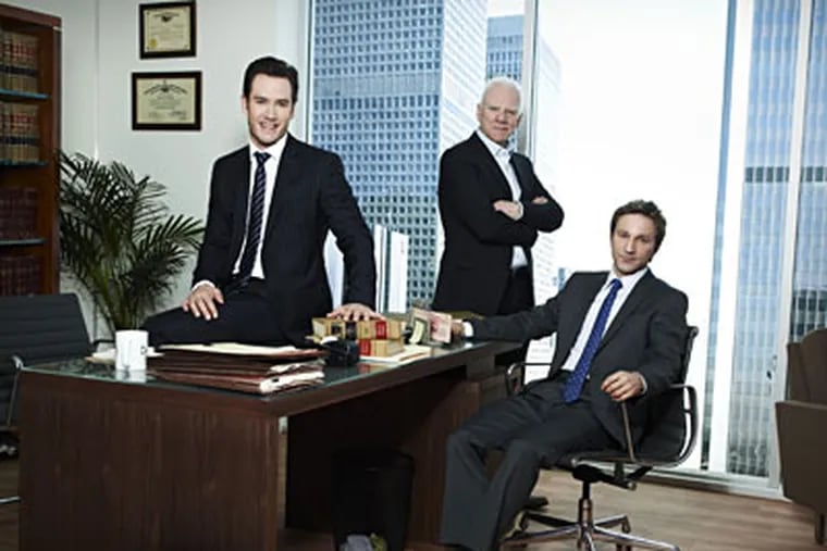 Mark-Paul Gosselaar, Malcolm McDowell and Breckin Meyer & Malcolm McDowell star in TNT's new legal comedy, "Franklin & Bash."