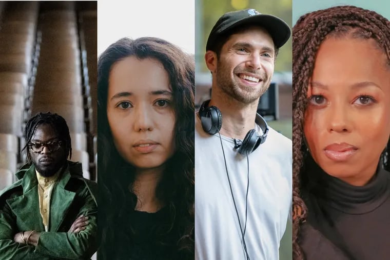 Philly area filmmakers (L-R) Walé Oyéjidé, Kit Zauhar, Danny Gevirtz, and Kyra Knox are screening their films at this year's Philadelphia Film Festival, which is running from Thursday to Oct. 29, 2023.