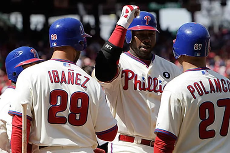 The Phillies scored 21 runs over the weekend in a three-game sweep of the Astros. (David Maialetti/Staff Photographer)