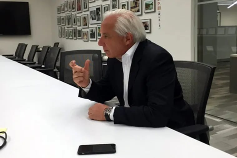 Former U.S. Sen. Robert Torricelli meets with the Inquirer editorial board Friday, April 22, 2016.