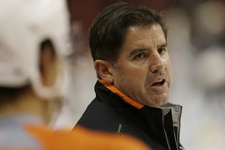 Former Flyers head coach Peter Laviolette. (Matt Rourke/AP)