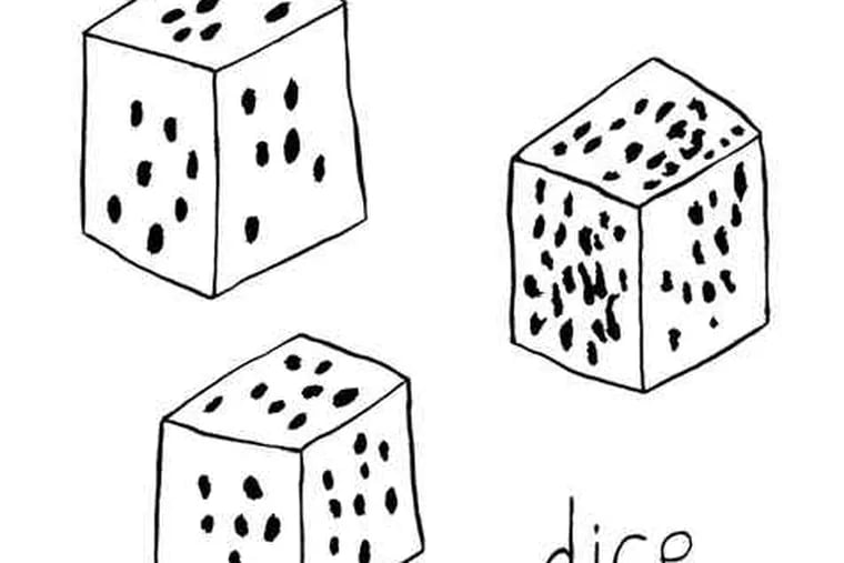 &quot;Dice&quot; is a screen print created by Andrew Jeffrey Wright,one of the cocreators of Space 1026 on Arch Street.