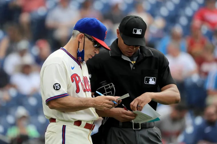 Philadelphia Phillies manager Joe Girardi will only discuss injured players on the injured, not players who are listed as active.