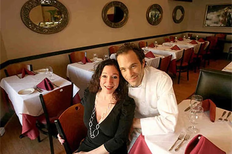 April Lisante and Christian Gatti own Avril, a BYOB they opened in 2009. Lisante, a former food editor, thought she knew the restaurant business. (Charles Fox / Staff Photographer)