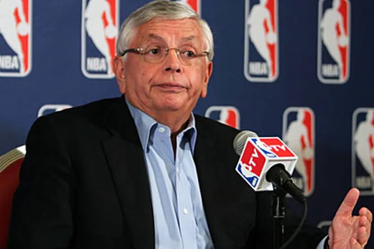 Commissioner David Stern has said the NBA will need one month to resume its season. (Mary Altaffer/AP Photo)