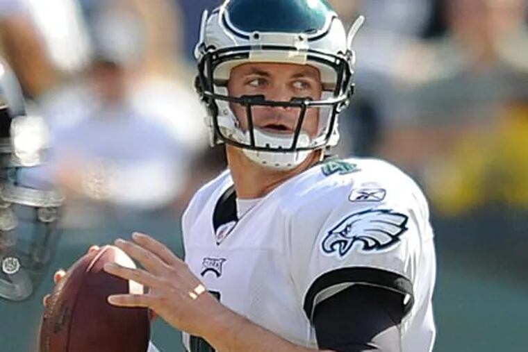 The Eagles will have to wait until the lockout ends to decide whether to trade quarterback Kevin Kolb. (Clem Murray/Staff file photo)