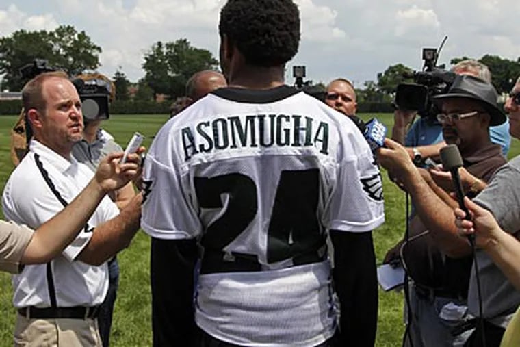 "Much is expected, and I expect it, and still expect a lot from myself," Nnamdi Asomugha said. (Alex Brandon/AP)