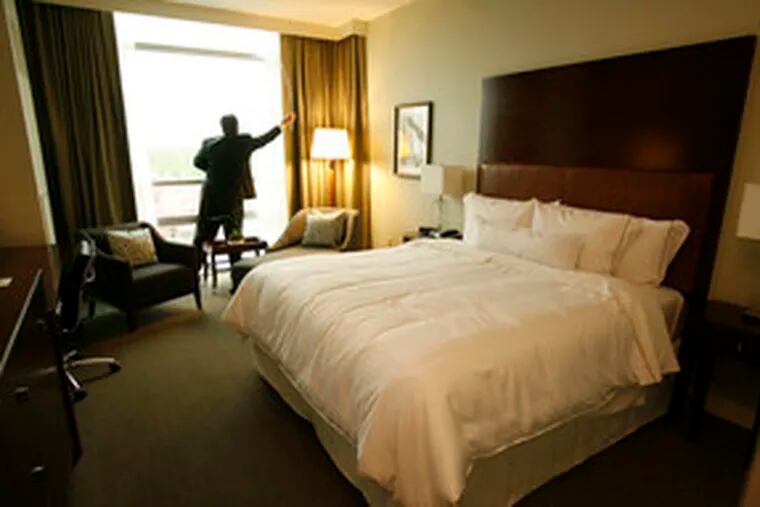 A king-size room has floor-to-ceiling windows. The Westin will add 180 rooms to Mount Laurel&#0039;s &quot;hotel row&quot; along Route 73.