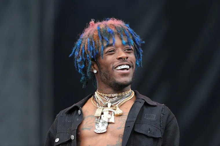 Lil Uzi Vert performing at the Rocky Stage at the Made in America festivities on the Parkway in  2016.