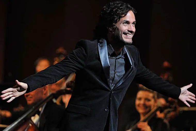Gael Garcia Bernal's performance as a brash, genre-busting celebrity orchestra conductor is a highlight of the new drama &quot;Mozart in the Jungle,&quot; from Amazon Studios.