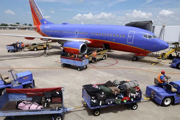 Southwest Airlines faces the second proposed fine against it over maintenance issues. DANNY JOHNSTON / AP