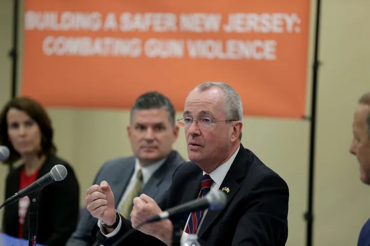 Gov. Phil Murphy speaks during a roundtable discussion at Katz Jewish Community Center in Cherry Hill, NJ on February 13, 2018. DAVID MAIALETTI / Staff Photographer