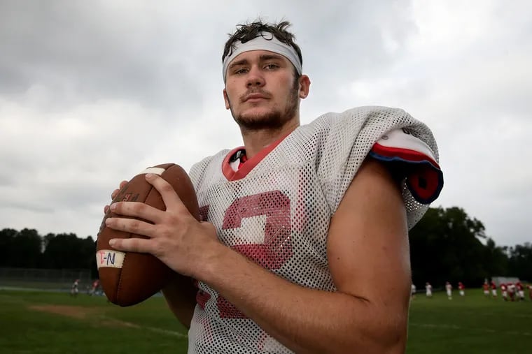 Neshaminy High School quarterback Brody McAndrew, a New Hampshire recruit, will lead his team against North Penn in the season opener on Friday.