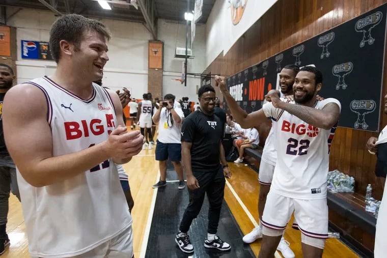 The TBT, a $1 million, winner-takes-all basketball tournament, includes two Philly teams, one featuring a who's who of former Big 5 players will take the court. Ryan Daly (left) took part in the 2022 event.