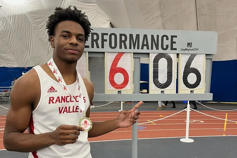 David Godbolt won the New Jersey Group 4 state indoor title in the high jump in February.