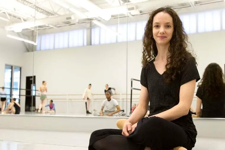 Retiring principal dancer Julie Diana at the Pa. Ballet studio. She will perform Sunday at the Academy.