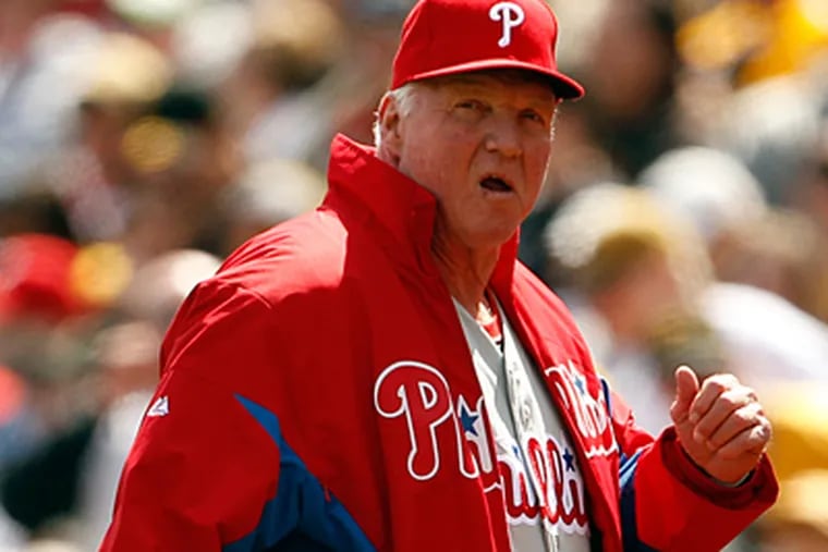 Charlie Manuel and the Phillies are 12 games under .500. (Yong Kim/Staff Photographer)