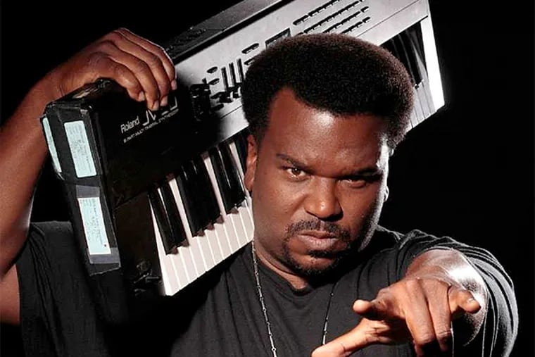 Straight out of TV: Craig Robinson performs at Helium Comedy Club on Sunday.
