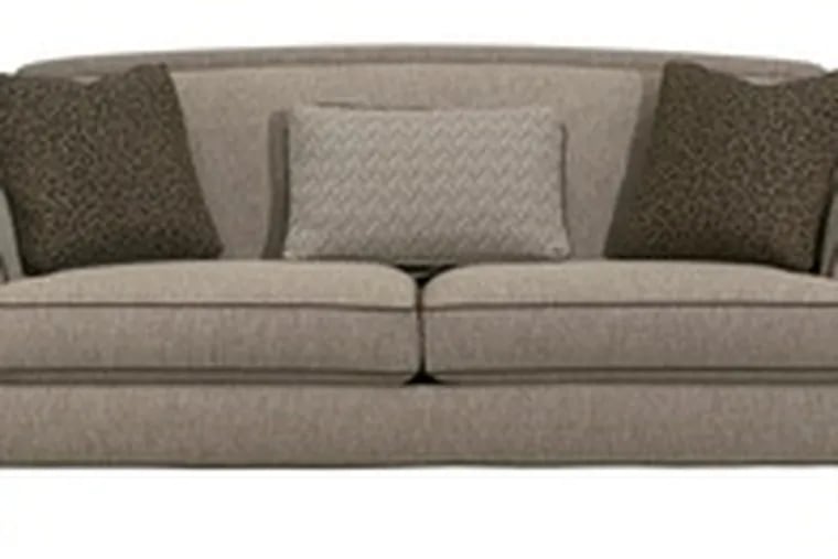 There are many ways to make a sofa that you don't like look better.