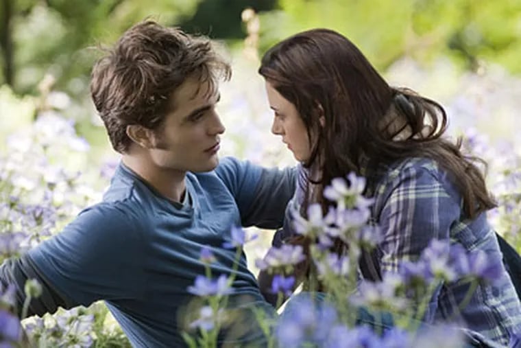 Kristen Stewart, right, and Robert Pattinson in "The Twilight Saga: Eclipse."