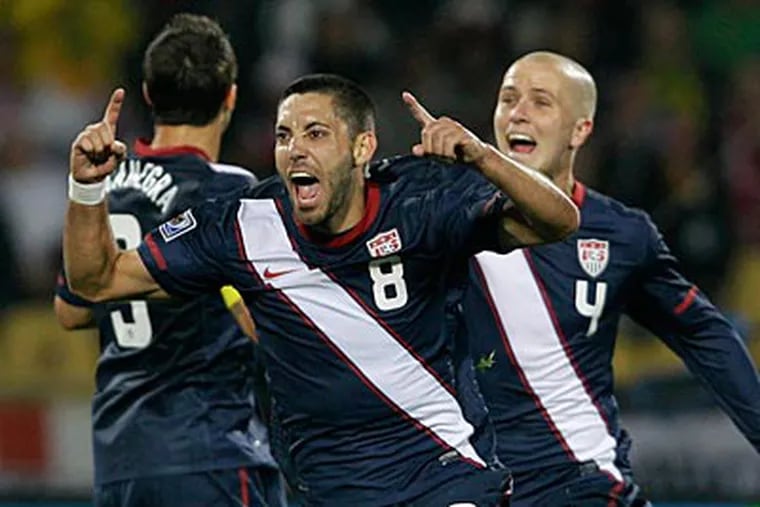 Clint Dempsey's goal for the U.S. tied the game before the first half ended. (AP Photo/Elise Amendola)