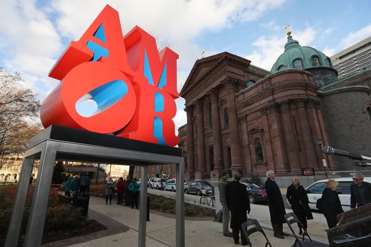Robert Indiana’s celebrated sculpture AMOR (1998) was dedicated on December 2, 2016 at a permanent home in Sister Cities Park at 18th Street and the Benjamin Franklin Parkway.