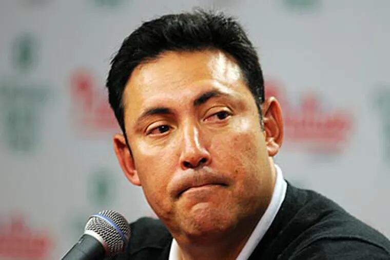 Phillies GM Ruben Amaro Jr. has warned not to expect significant moves in the off-season for the Phillies. (Sarah J. Glover/Staff Photographer)
