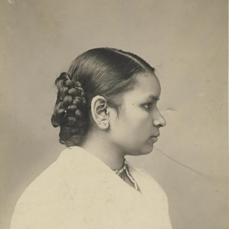 A portrait photo of Dr. Anandibai Joshee, M.D., Class of 1886 at the Women's Medical College of Pennsylvania.