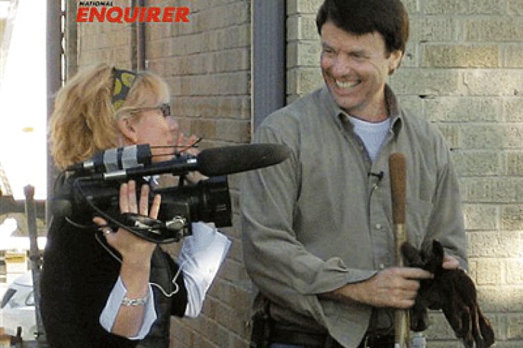 In this 2006 photo provided by the National Enquirer, former U.S. Sen. John Edwards is shown with videographer Rielle Hunter in New Orleans, La. (AP Photo / The National Enquirer)