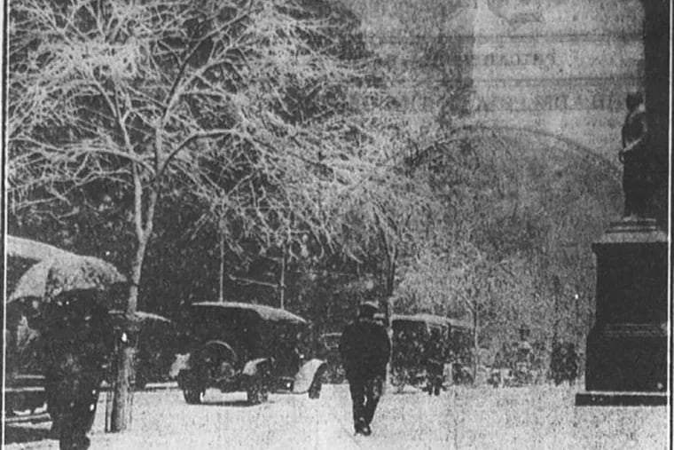 The day before Easter in 1915, Philadelphia was socked with 19 inches of snow. (File Photograph)