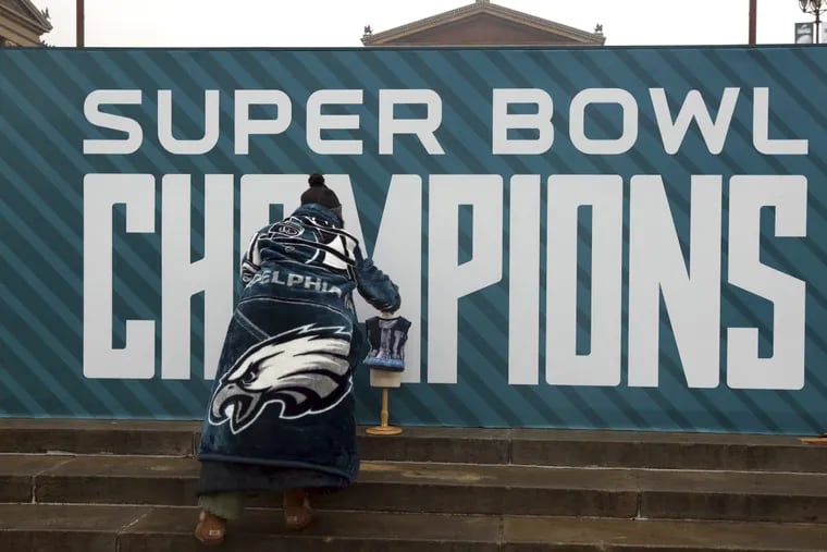 But is it authentic Eagles merchandise? A parade honoring the Eagles Super Bowl victory over the New England Patriots is scheduled for Thursday.
