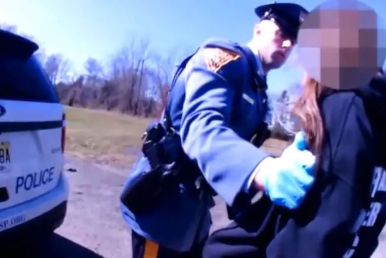New Jersey State Trooper Joseph Drew reached inside a young man’s underwear to conduct a body search after he said he smelled marijuana during a motor vehicle stop on March 8, 2017 in Southampton. The search, captured by dashcam and body cameras of the trooper and his back-up officer, was obtained by the New Jersey Libertarian Party through an open public records request.