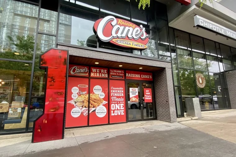 The first Philadelphia location for Raising Cane's is at 3925 Walnut St. at the Radian building.